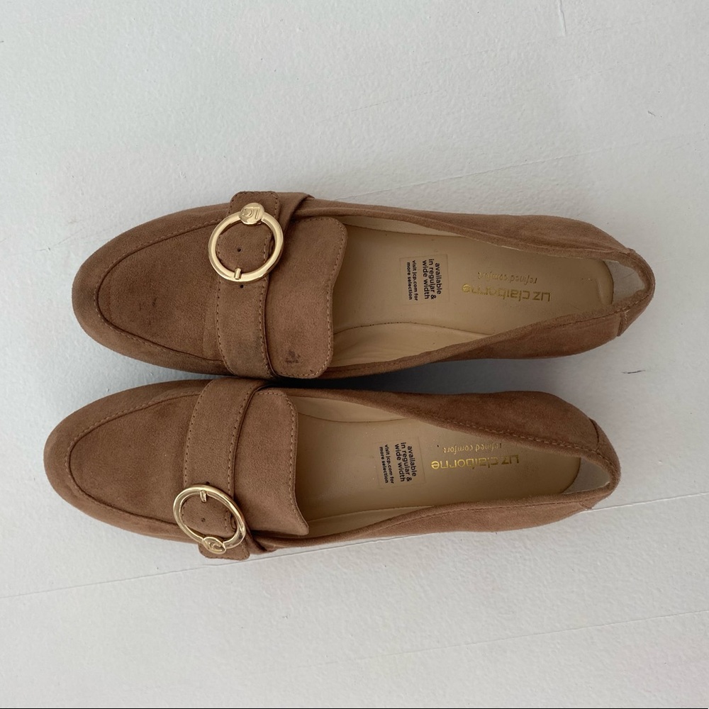 Brown loafers,